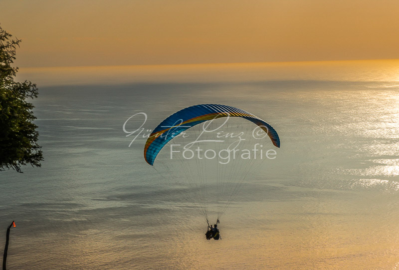 Paraglider am Signal Hill